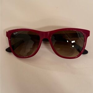 Lightly used Red RayBan sunglasses